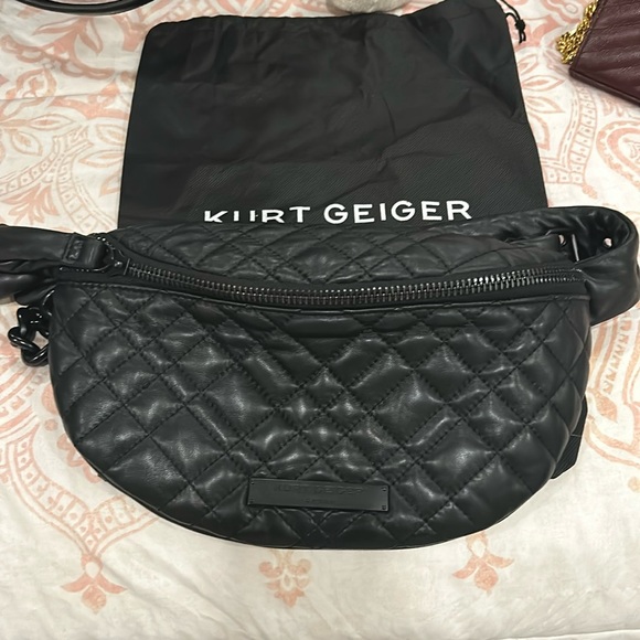 Kurt Geiger Handbags - Black Kurt Geiger Fanny pack with garment bag